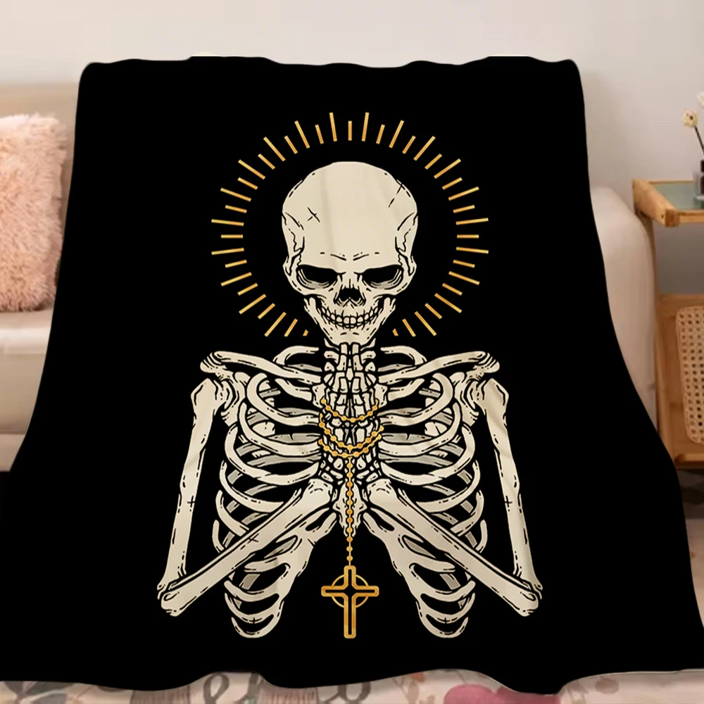 

Spring/Autumn Flannel Blanket Pray for Death Ethnic Pattern duvet cover bedspread Wrinkle-resistant Pill Non shedding Blankets