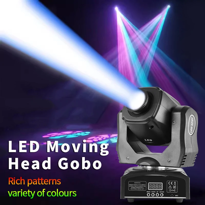 Imagem -04 - Led Beam Light Gobo para Boate Ktv Moving Head Lights Spot Lighting Prisma Efeito de Palco Controlador Dmx512 dj Disco 30w 60w 90w