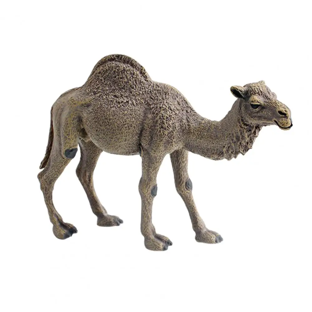 Kids Model Simulation Camel Model Figurine Two-humped Desert Miniature Educational Toy Collectible Decoration for Home Office