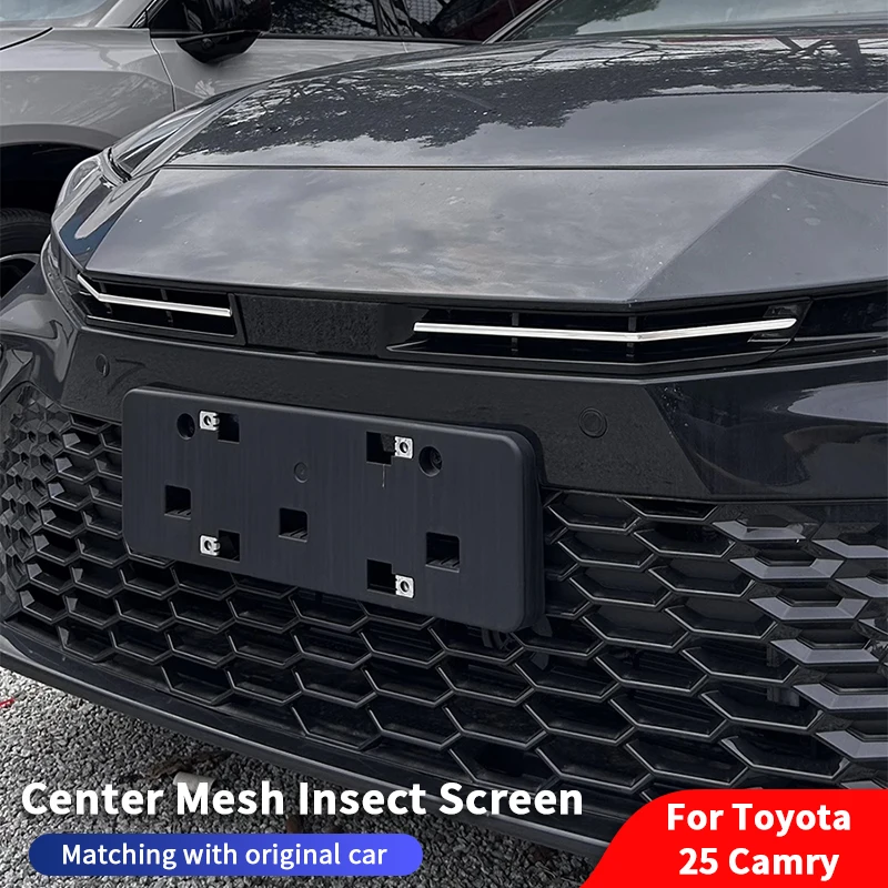 QHCP Car Center Mesh Insect Screen Decoration Front Grille Mesh Blocking Debris Anti-clogging For Toyota Camry 2025 Accessories