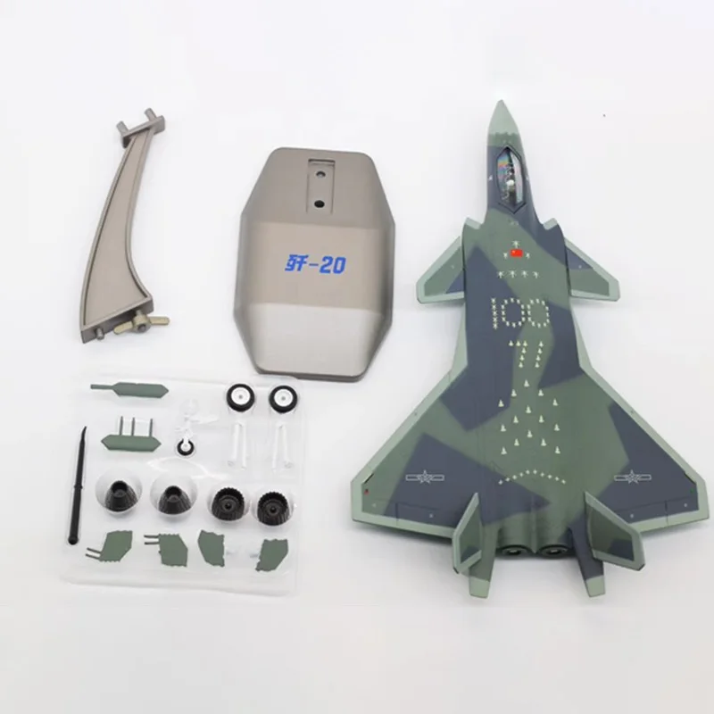 1:72 مقياس J-20 سبيكة نموذج طائرة جمع الحلي لعبة الديكور