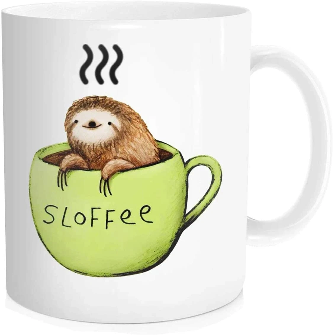 Cute Sloth Coffee Mugs Handle Tea Coffee Cups Creative Milk Drinkware Personality Morph Coffeeware Home Decor Birthday Gifts