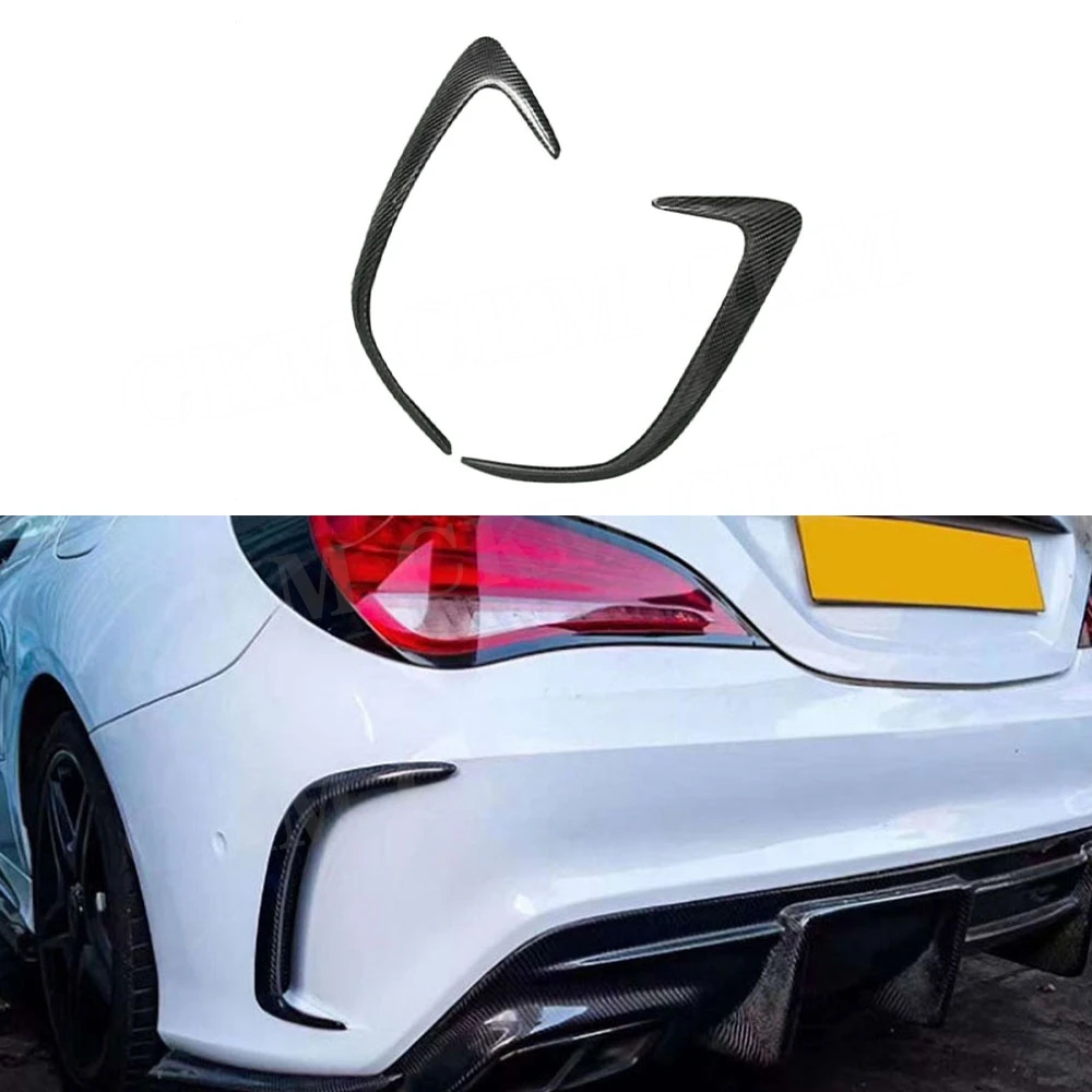 

Carbon Fiber Auto Tuning Rear Bumper Spoiler Air Vent Cover For Benz W117 CLA CLA250 CLA260 CLA45 AMG 2013-2019 FRP