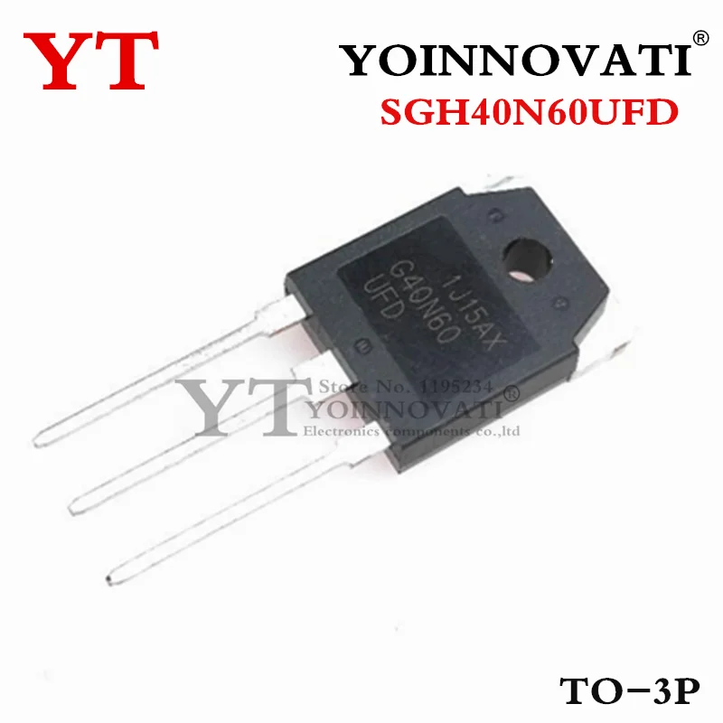 10pcs/lot SGH40N60UFD G40N60UFD G40N60 IGBT Transistors 600V 40A 160W TO3P best quality.