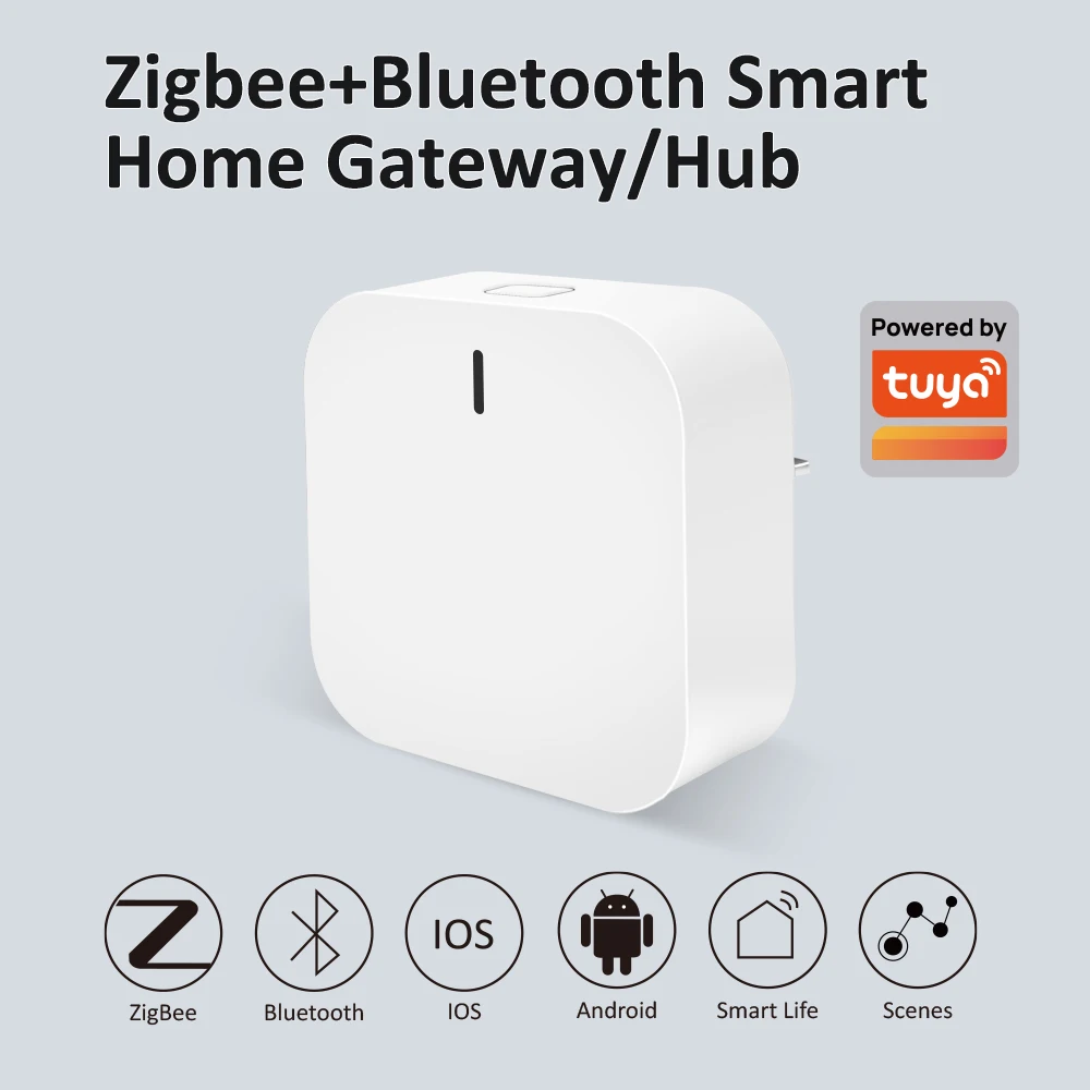 

Tuya Zigbee Bluetooth Smart Home Gateway Hub с Plug-in Многомодовый шлюзовый мост для автоматизации умного дома с Alexa
