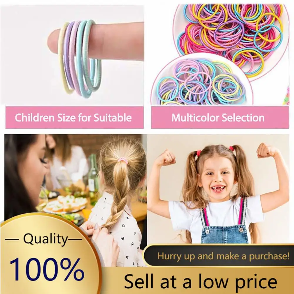 200 Pieces Elastic Hair Bands For Toddler Girls Kids Small