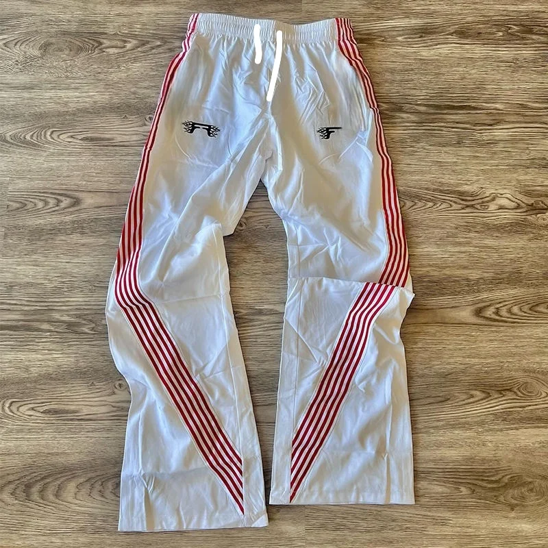 2026 Neues Modell Herren Gothic Vertikale Grafik Weite Jogginghose mit Kordelzug Lose Gerade Baggy Y2K Dark Punk Streetwear Hose. – Detail 4