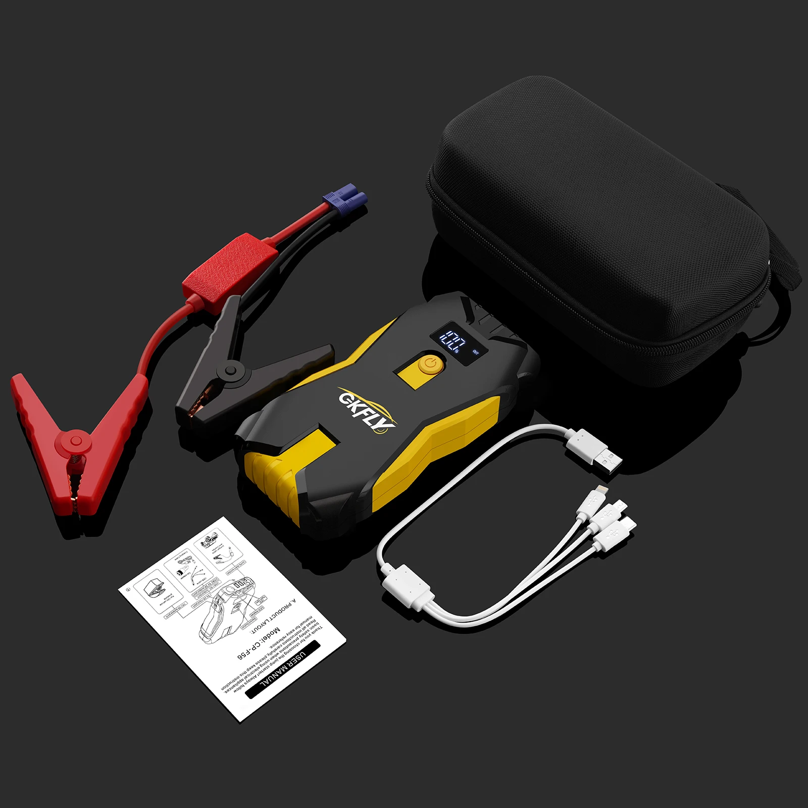 GKFLY 2000A 3000A 4000A Auto Starthilfe Big Power Bank Auto Batterie Booster 12V Auto Start Gerät für Benzin 6,0 L Diesel 5,0 L – Detail 25