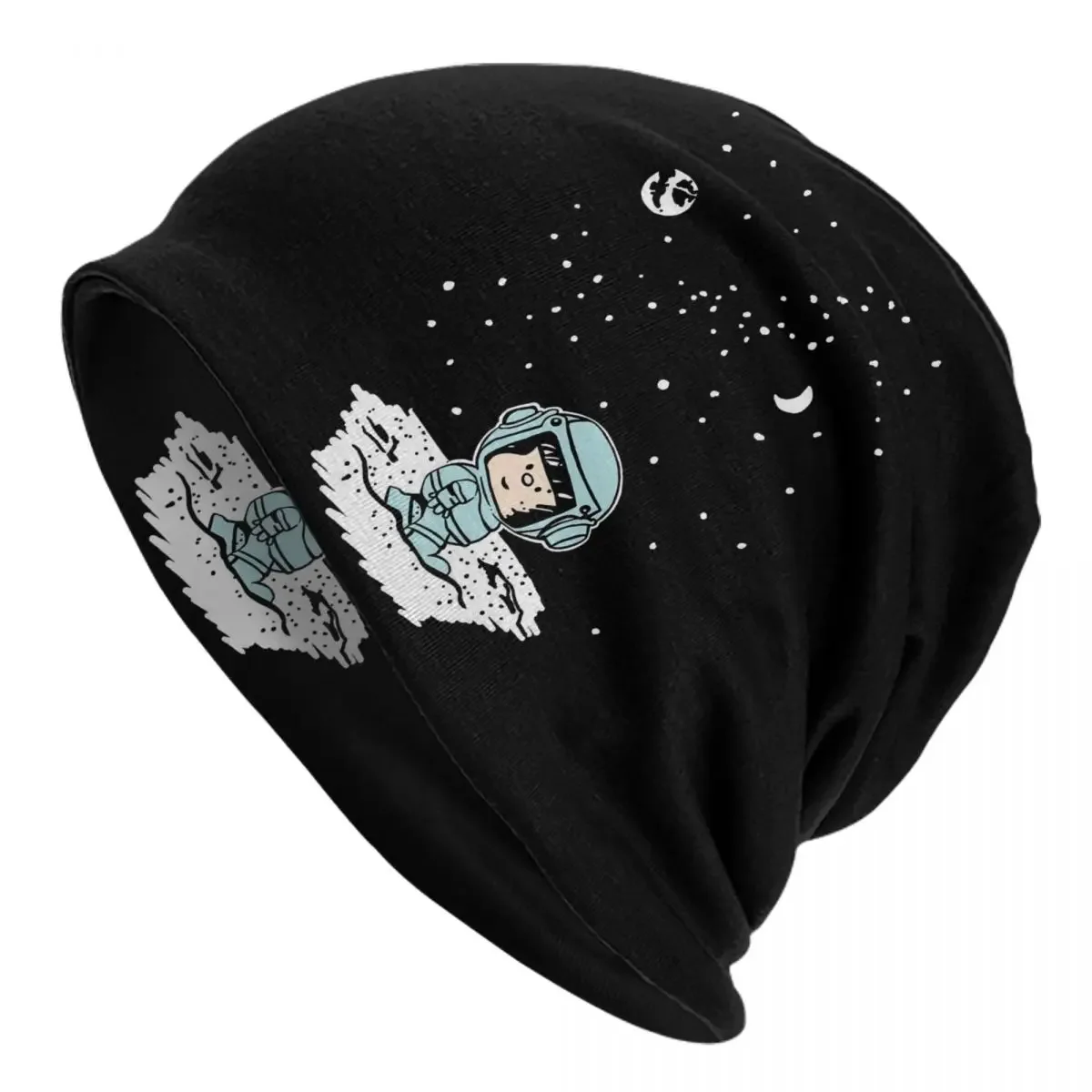 Mafalda In Space Beanie Cap Unisex Winter Bonnet Homme Knitting Hats Fashion Outdoor Quino Comic Cartoon Skullies Beanies Caps