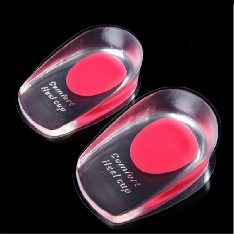 New Silicone Gel Orthopedic Insoles Back Pad Heel Cup for Calcaneal Pain Health Feet Care Support Spur Feet Cushion Pads