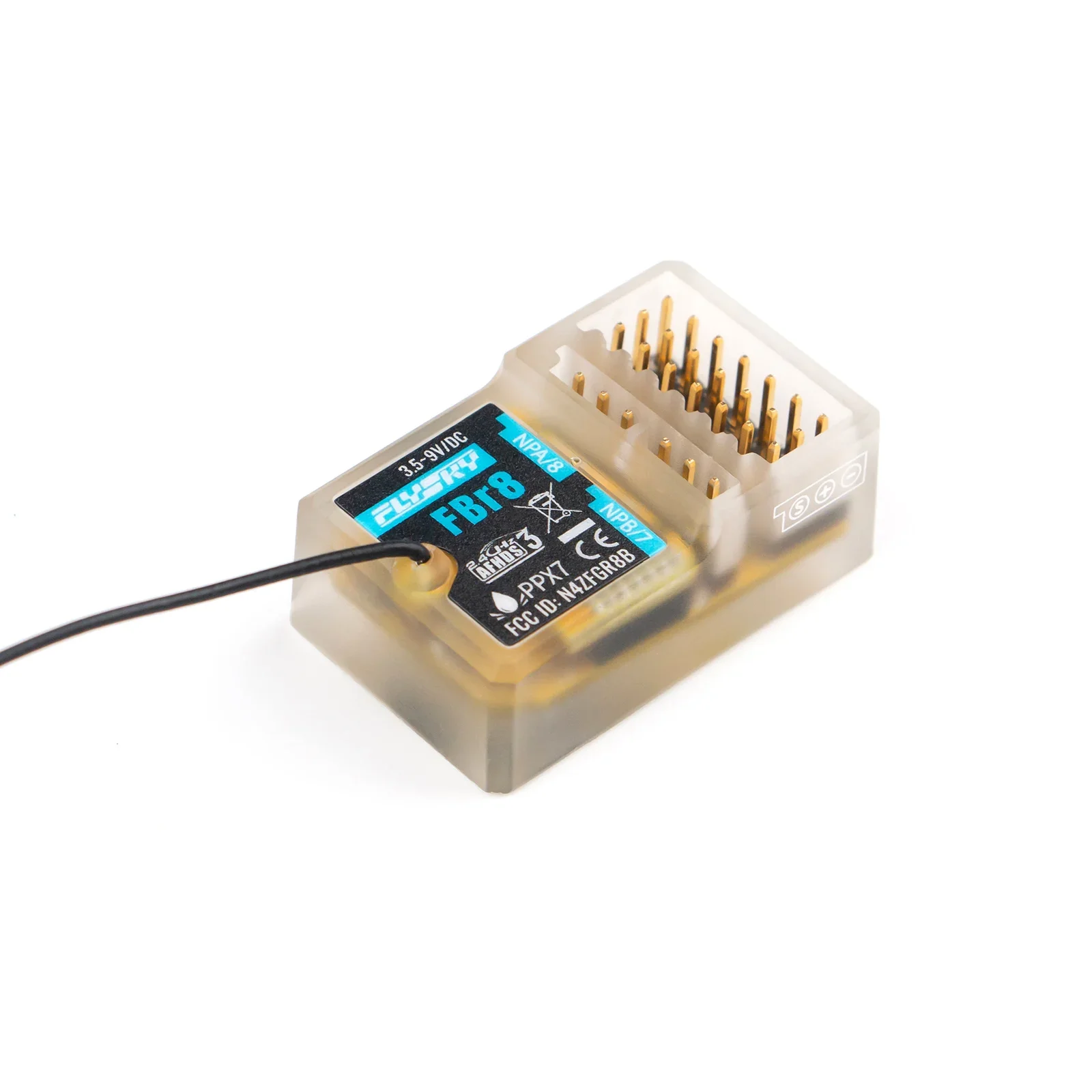 

%a for Flysky FBr8 2.4GHz 8CH Receiver AFHDS 3 System Waterproof for Remote Control Car FBr8 Short/Long Line Accessories