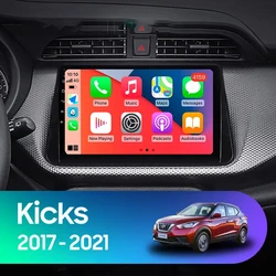 Android 14 Carplay Auto For NISSAN MICRA KICKS 2017 2018 2019 Car Radio Multimedia Video Player Navigation GPS  No 2Din 2 Din 4G