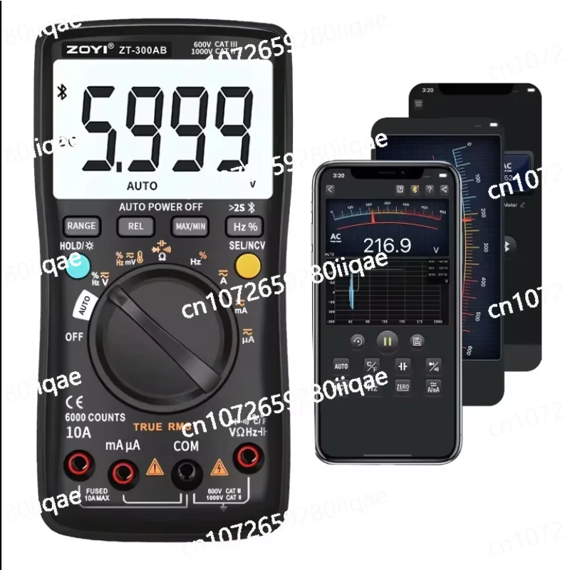 Intelligent Automatic Ranging Digital Multimeter DC 1000 V/AC 750V/1000 V Multimeter with Capacitance 10A