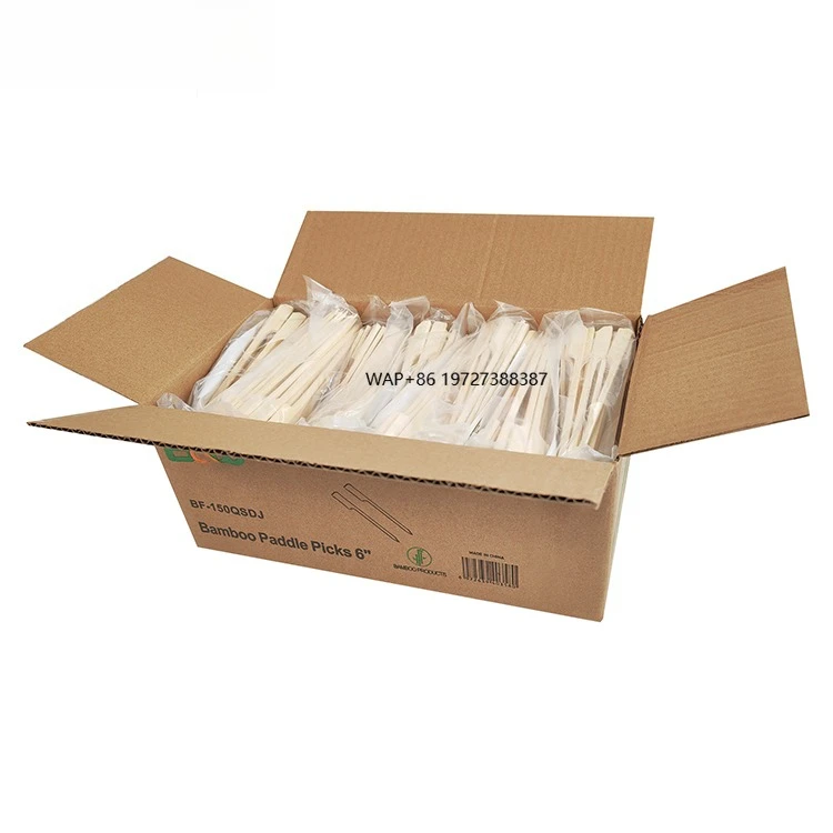 

Hot Sale Compostable Teppo Skewers BBQ Sticks Bamboo Flat Shape BBQ & Grill Tools for Fruit for Restaurants Camping