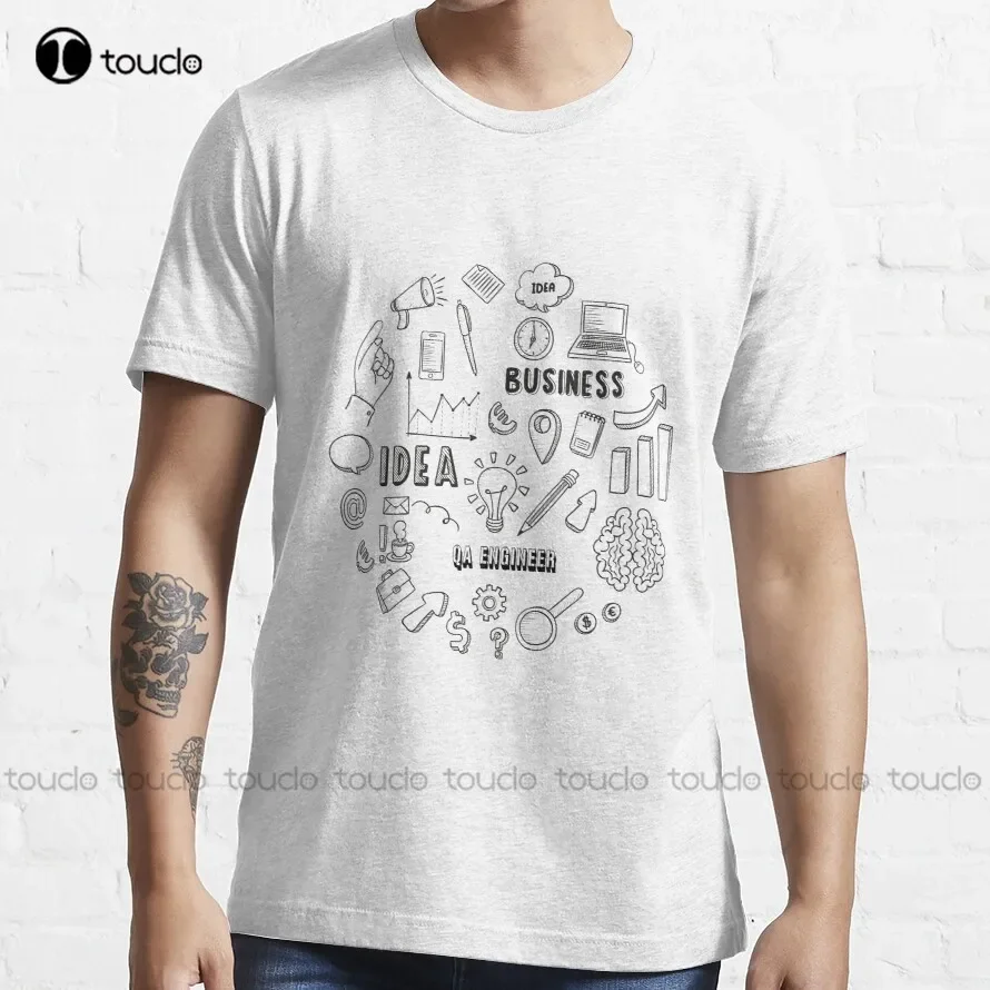 Qa Engineer T-Shirt Dress Shirts For Men High Quality Cute Elegant Lovely Kawaii Cartoon Sweet Harajuku Cotton Tee Shirts Xs-5Xl