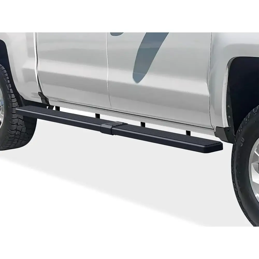 

Подножки (черные, 6 дюймов, от края до края колеса) совместимые с Chevrolet Silverado GMC Sierra 1500 2007-2018 Crew Cab с кузовом 6.5 футов