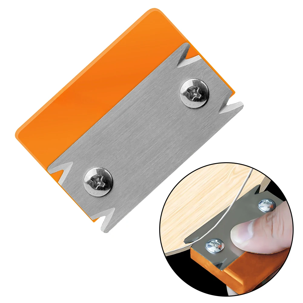DIY Woodworking Projects Color Orange as Picture Chamfering Plane Burr Scraper Accurate Trimming Compact Design