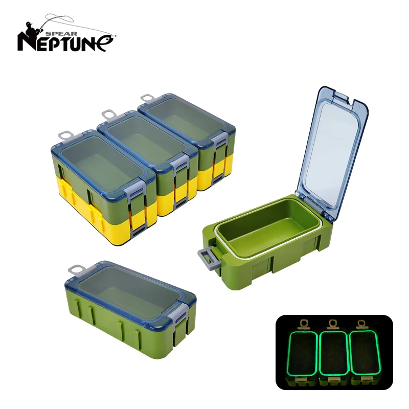 New 3Pcs Fishing Box Mini Plastic Accessories Storage Box Hook Organizer boxes Bait container Carp Tool Case with Luminous