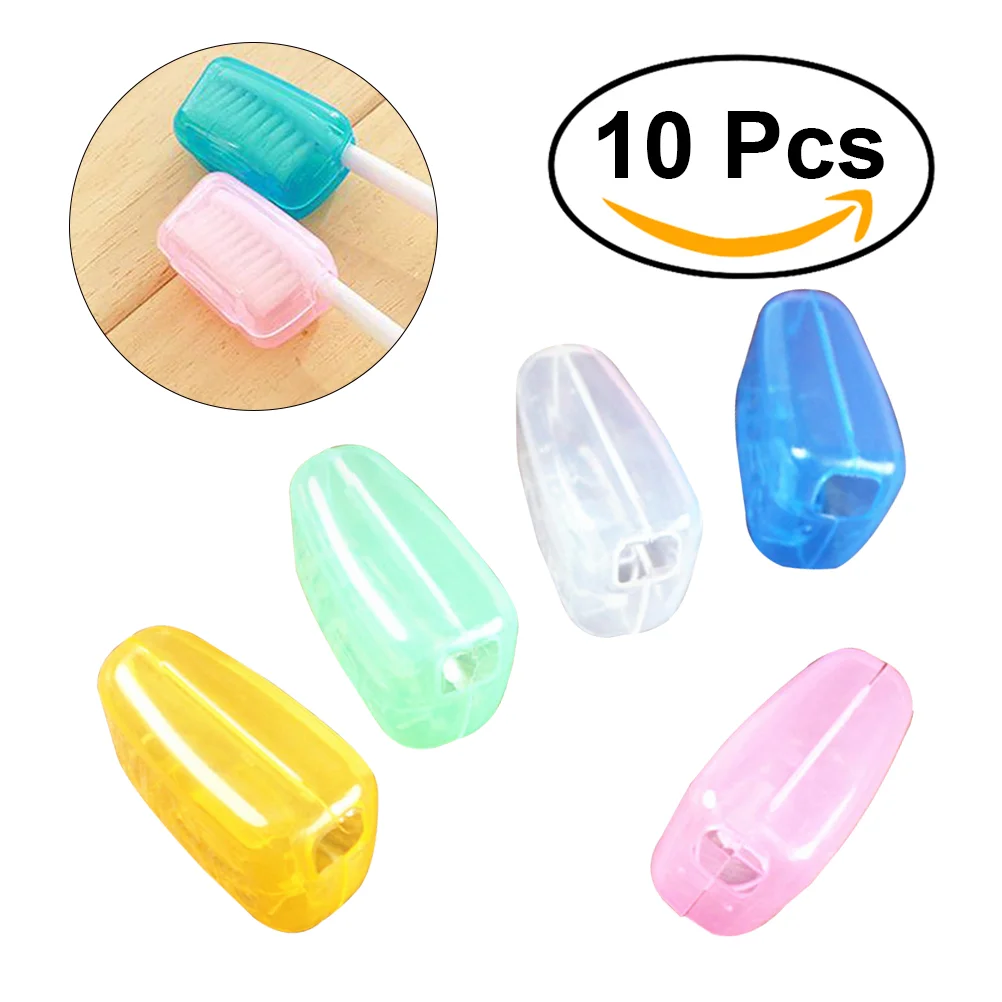 10 Pcs Toothbrush Guard Protector Head Cap Cover Case Protective Portable Shield Sleeve