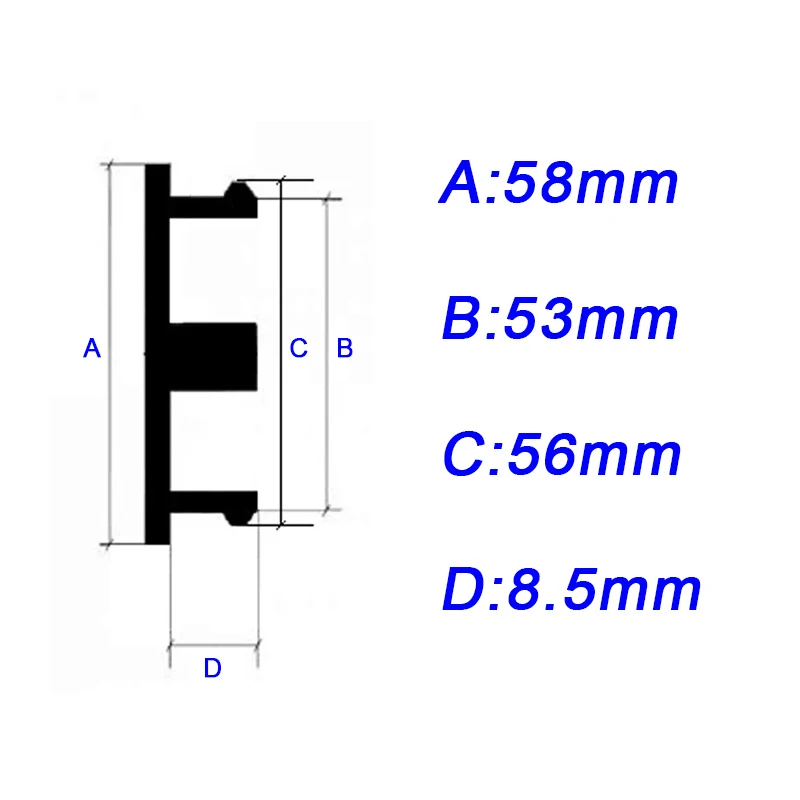 4Pcs 58MM ABS Blank Wheel Center Cap Hub Cover Car Wheel Tire Rims Center Hub Caps Car Styling Decoration Accessories