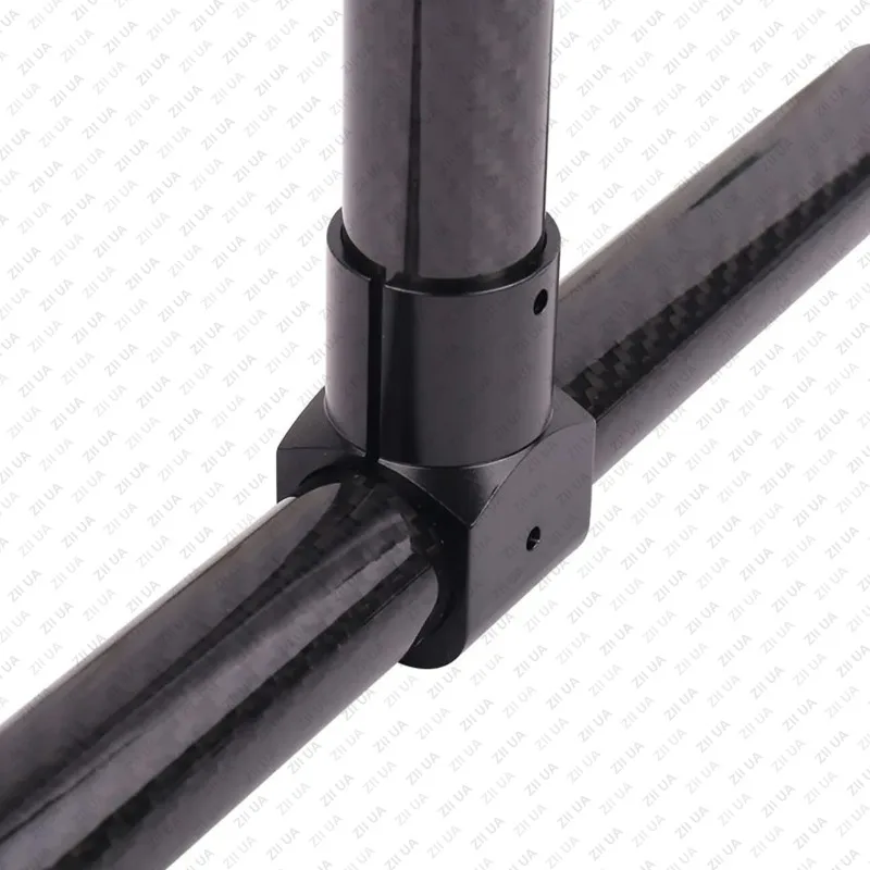 CZ CNC Aluminum Alloy Thickening Tee Tripod 16 20 25 30mm Tee Joint Connector for Plant Protection UAV/Drone Landing Gear