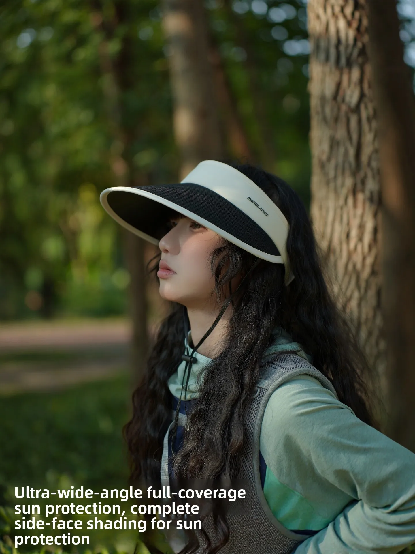 

Women's Summer Wide Brim Sun Protection Hat Black Glue Anti UV Foldable Bicycle Riding Hat Breathable High UPF50+ Adjustable