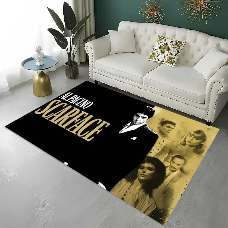 3d Scarface Scarface carpet, living room bedroom housewares children's room baby mattress, bathroom kitchen non-slip carpet gift