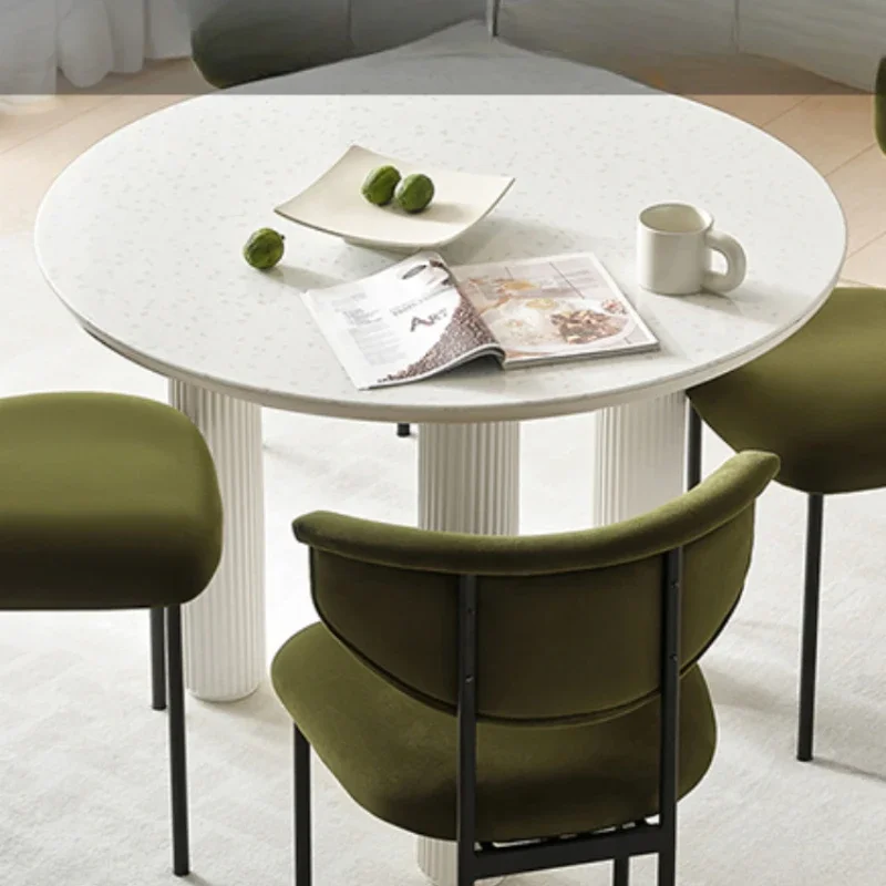 Round Office Dining Table Makeup Nordic Stone Modern Dining Table Reception Balcony Tmesa Comedor Redonda Home Furniture