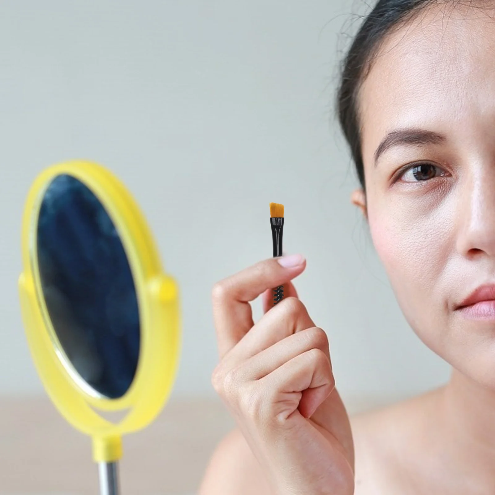 

6Pcs Eyebrow Brush Double End Mini Short Handle Eyebrow Trimming Comb Eyelash Shaping Tool Cosmetics Makeup Brush for Women