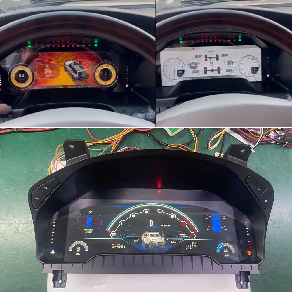 

Автомобильный цифровой кластерный одометр, виртуальная кабина для Nissan Patrol Y61 2006-2022, автоматическая приборная панель, измеритель скорости, экран, плеер, головное устройство