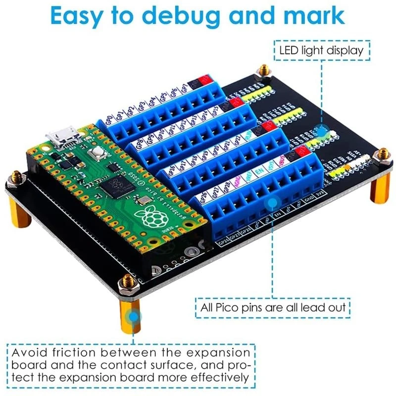 RPI Screw Terminal Expansion Board,Screw Terminal Block Module With LED Best Sale