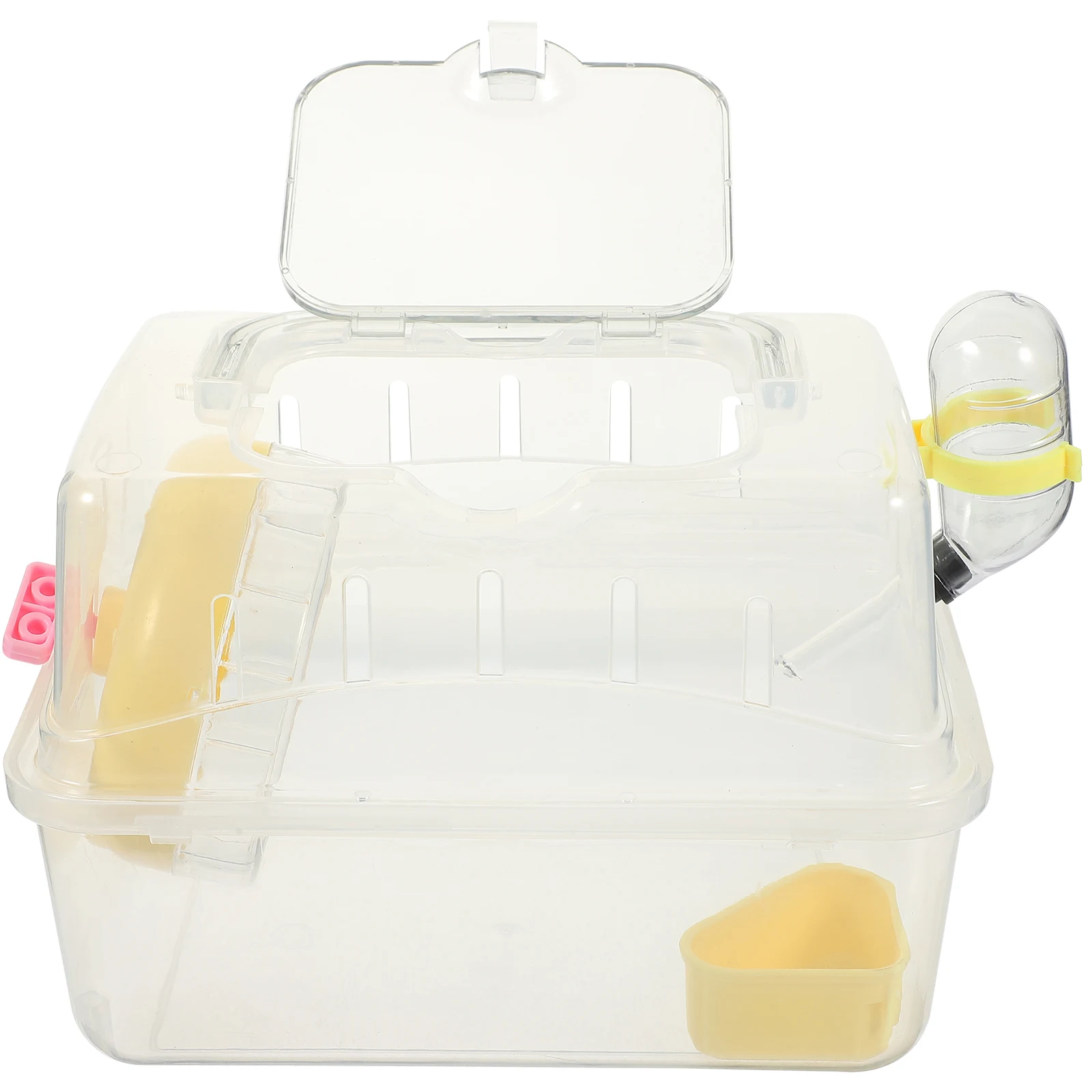 Panoramic Sunroof Cage For Small Animals Durable Hamster Travel Carrier Large Space Easy Clean Suitable Hedgehog Rabbit