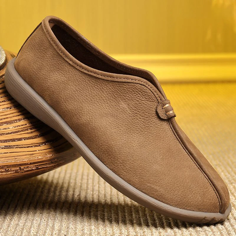 Zapatos de Cuero Genuino para Hombre, Mocasines Originales Oxford, Zapatos Náuticos de Caballero, Zapatos Planos para Boda y Fiesta, Antideslizantes, Mocasines de Chef, para Conducir, Talla 37