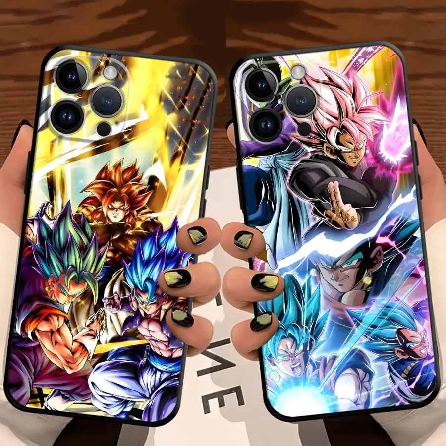 Schwarze weiche Handyhülle für iPhone 17Air 7 8 13 12 11 17 Pro Max XR 15 16 14 Plus XS Max Dragon Ball Exquisite Vegeta