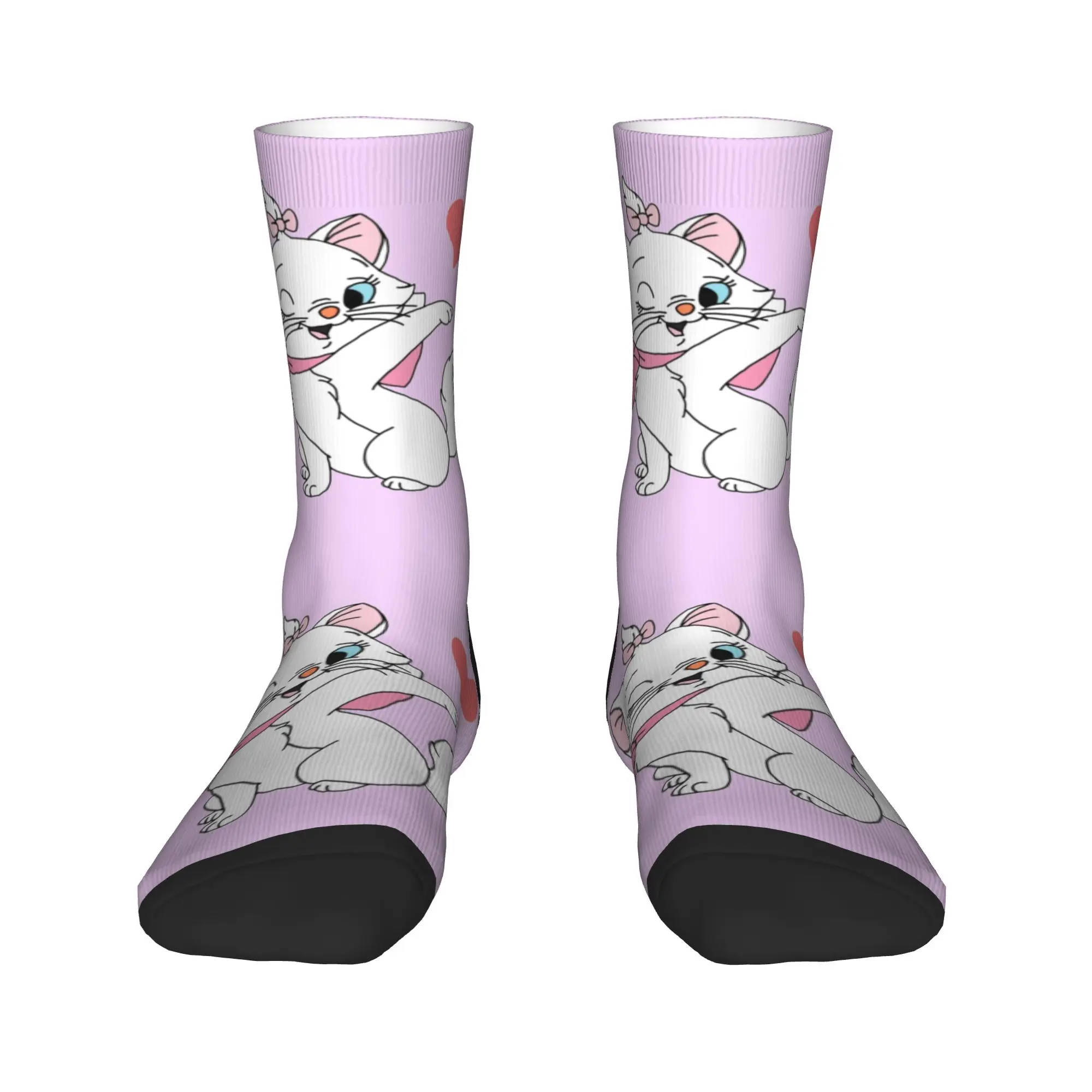 

Cartoon Animation Anime Cat Men Women Crew Socks Unisex Fashion 3D Printing Marie Dress Socks