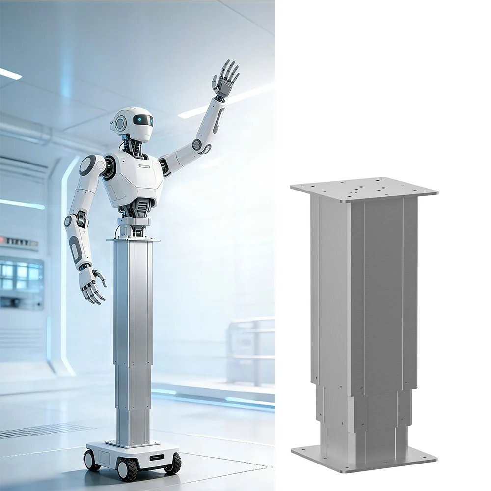Ergonomic Remote Control Heavy Actuators Synchronous Table Leg 24V DC Medical Industrial Telescopic Lifting Column for Desk