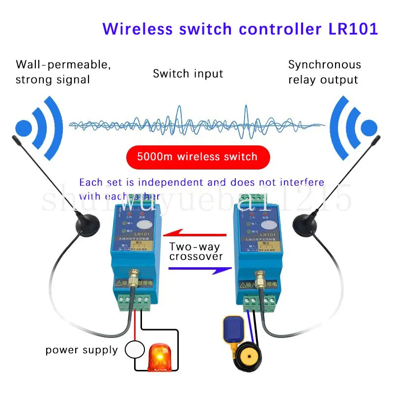 LR101 Switch Quantity Wireless Transmission Module Transmitting And Receiving Pair Transmission Switch Remote Relay Receiver