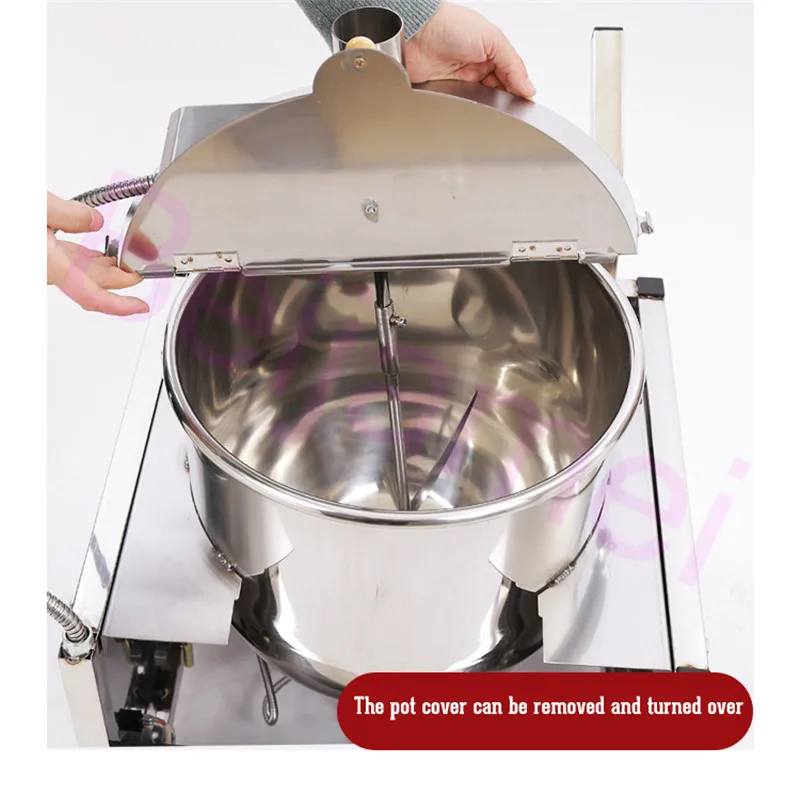 Máquina automática de fazer pipoca comercial 36cm pote esférico cinema milho popper máquinas