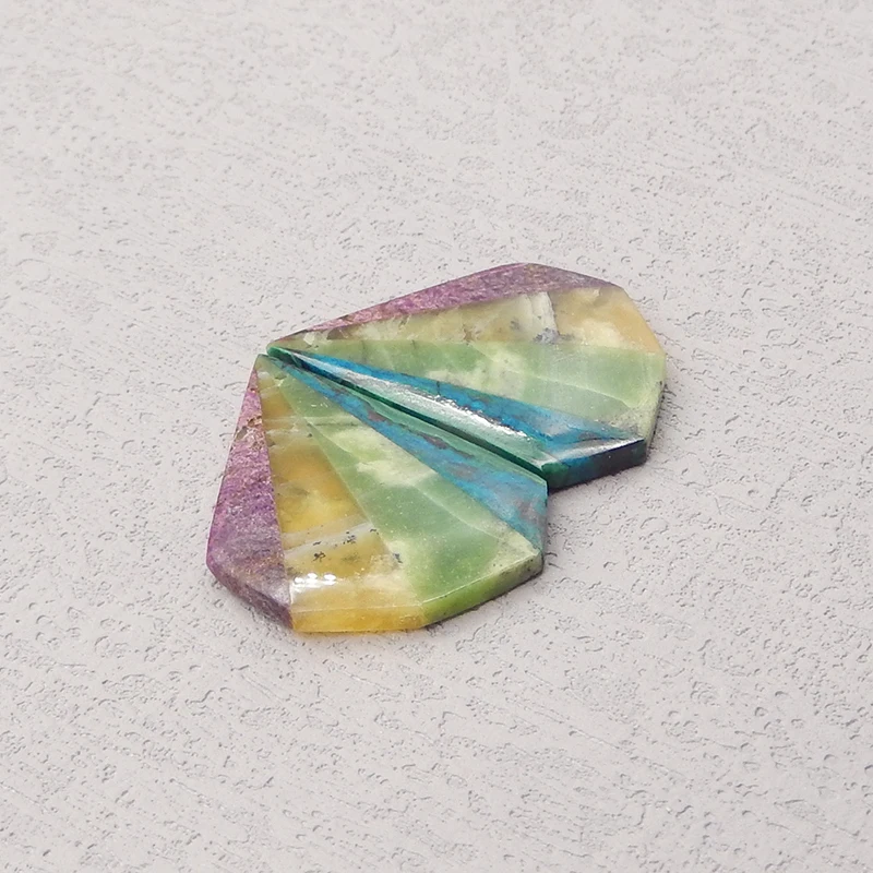 Natural Stone Chrysocolla, Serpentine , Yellow Opal And African Purple Stone Earring For Womens, Making DIY Jewelry Accessories