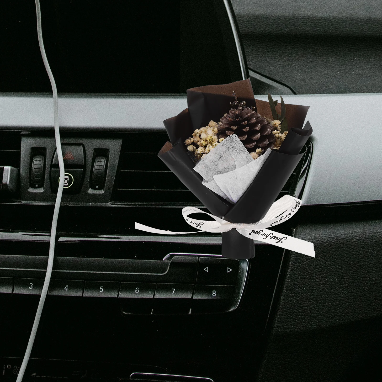

Mini Dried Flower Bouquet Car Air Vent Clip Easy Install Car Vent Accessories Flower Air Freshener Clip Auto Freshener Clips