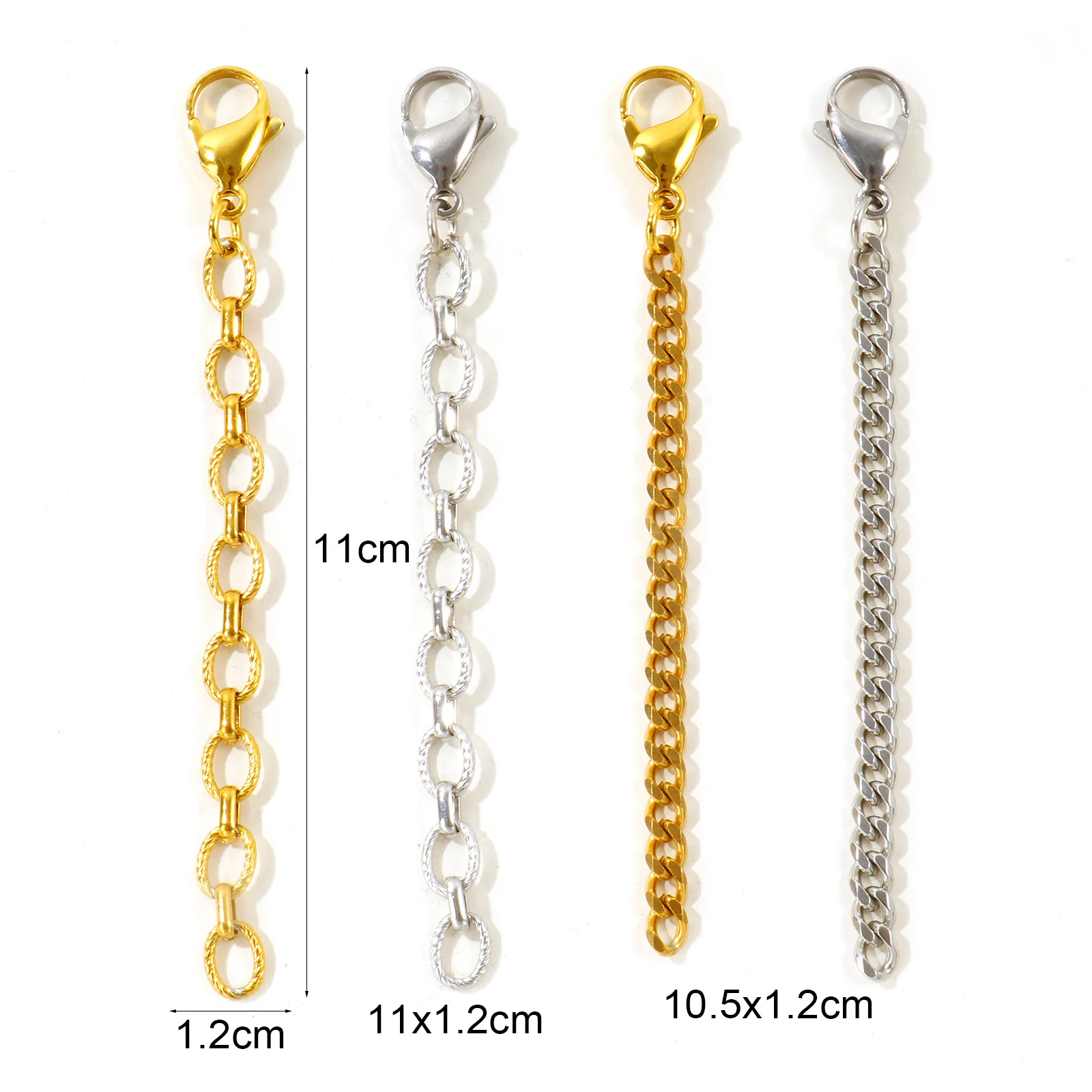 2pcs 304 Stainless Steel Bikini Strap Clip On Charms Pendants For Beach Jewelry Making Wholesale Multicolor Link Chain Jewelry