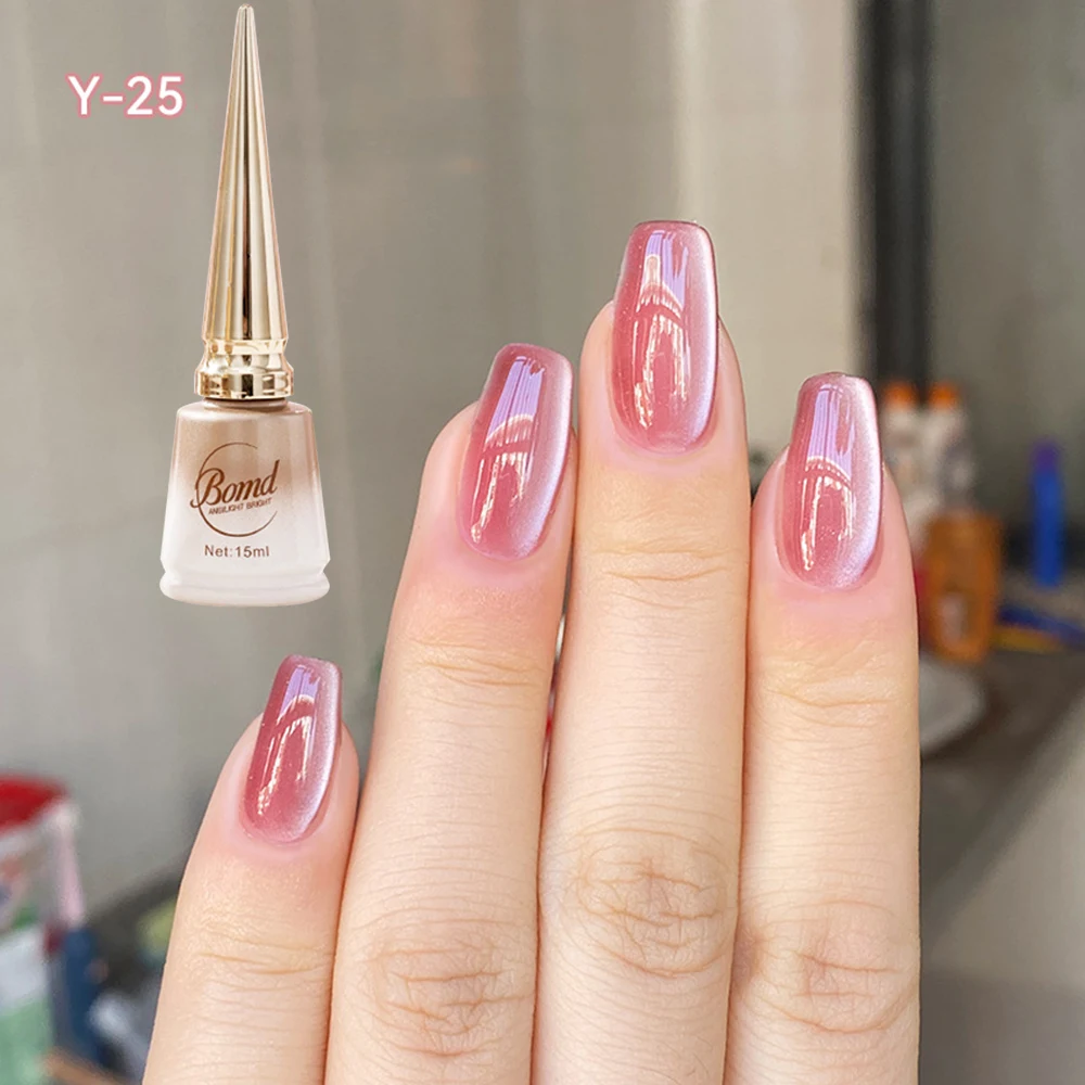 Magnetic Cat Eye Gel Nail polish Pink Purple Sparkling Glitter Semi Permanent Nail Gel Soak Off UV LED Nail Varnish for Nail art