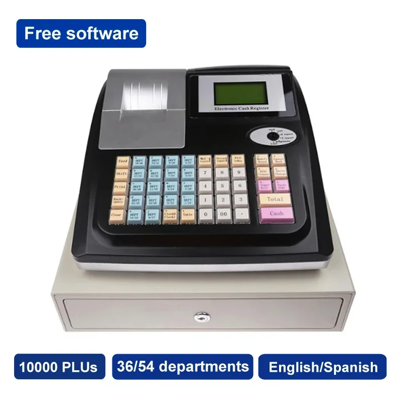 لوحة المفاتيح الرقمية الصغيرة الشهيرة الكل في واحد آلة تسجيل النقود لنظام أمين الصندوق pos للسوبر ماركت