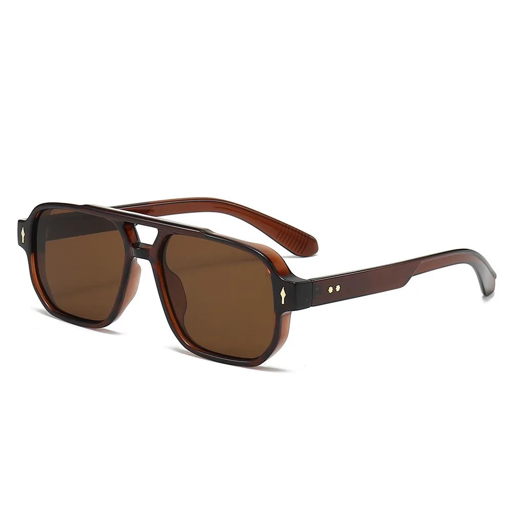 New Square Fashionable Double Beam Sunglasses