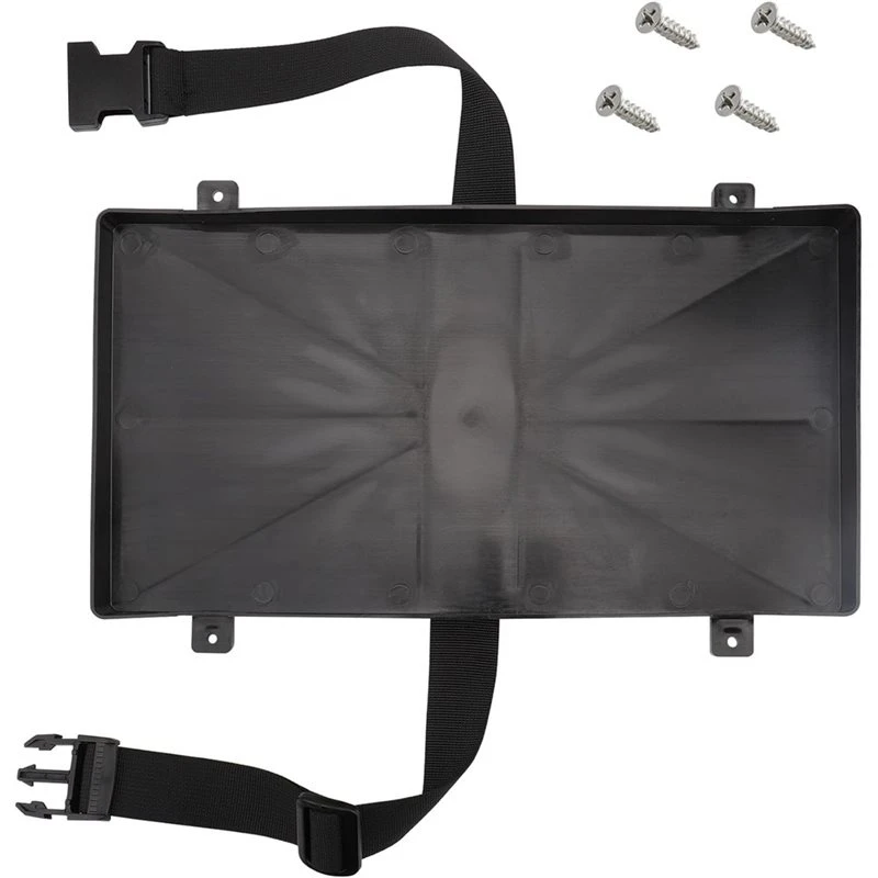 A95E-For Boat Compatible Group 27 Battery Tray For Automotive, Marine, Rv, Series With Strap Battery Mounting Bracket