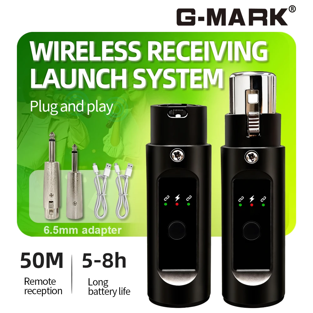 Wireless Microphone Transmitter & Receiver G-MARK LT02 XLR A