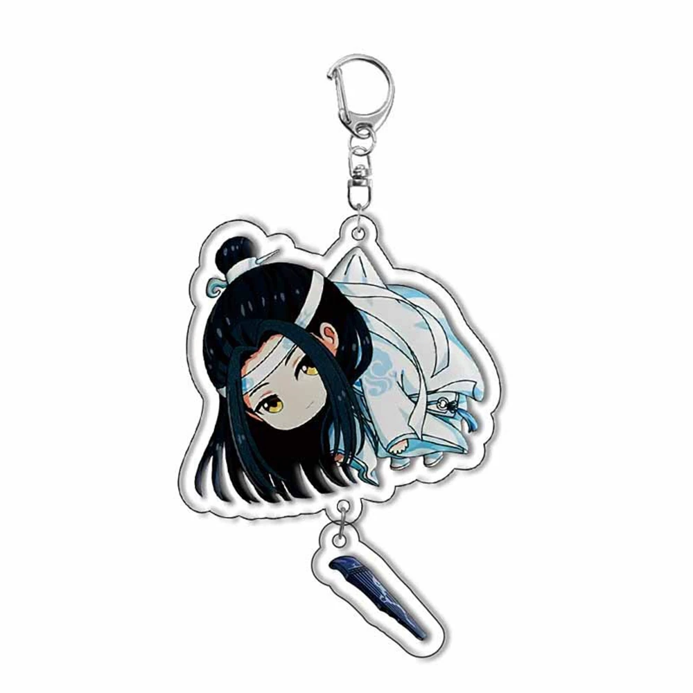 Anime Tian Guan Ci Fu Keychain Man Heaven Officials Blessing Doll Bag Pendant Jewelry Key Holder Desk Display Fans Gift Orname