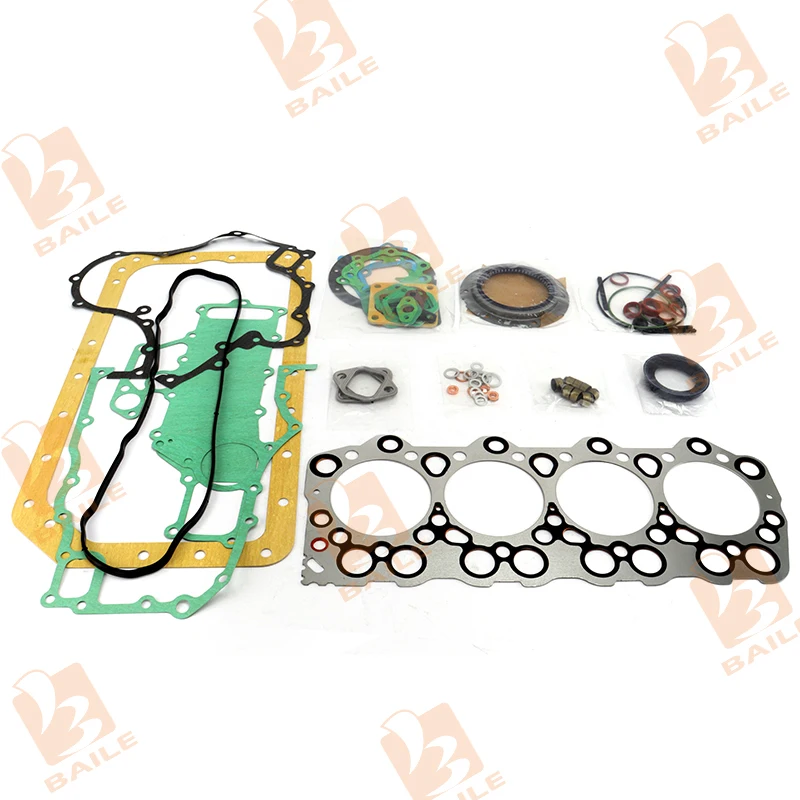 For Mitsubishi 4D34 4D34T Full Gasket Kit Engine Trucks