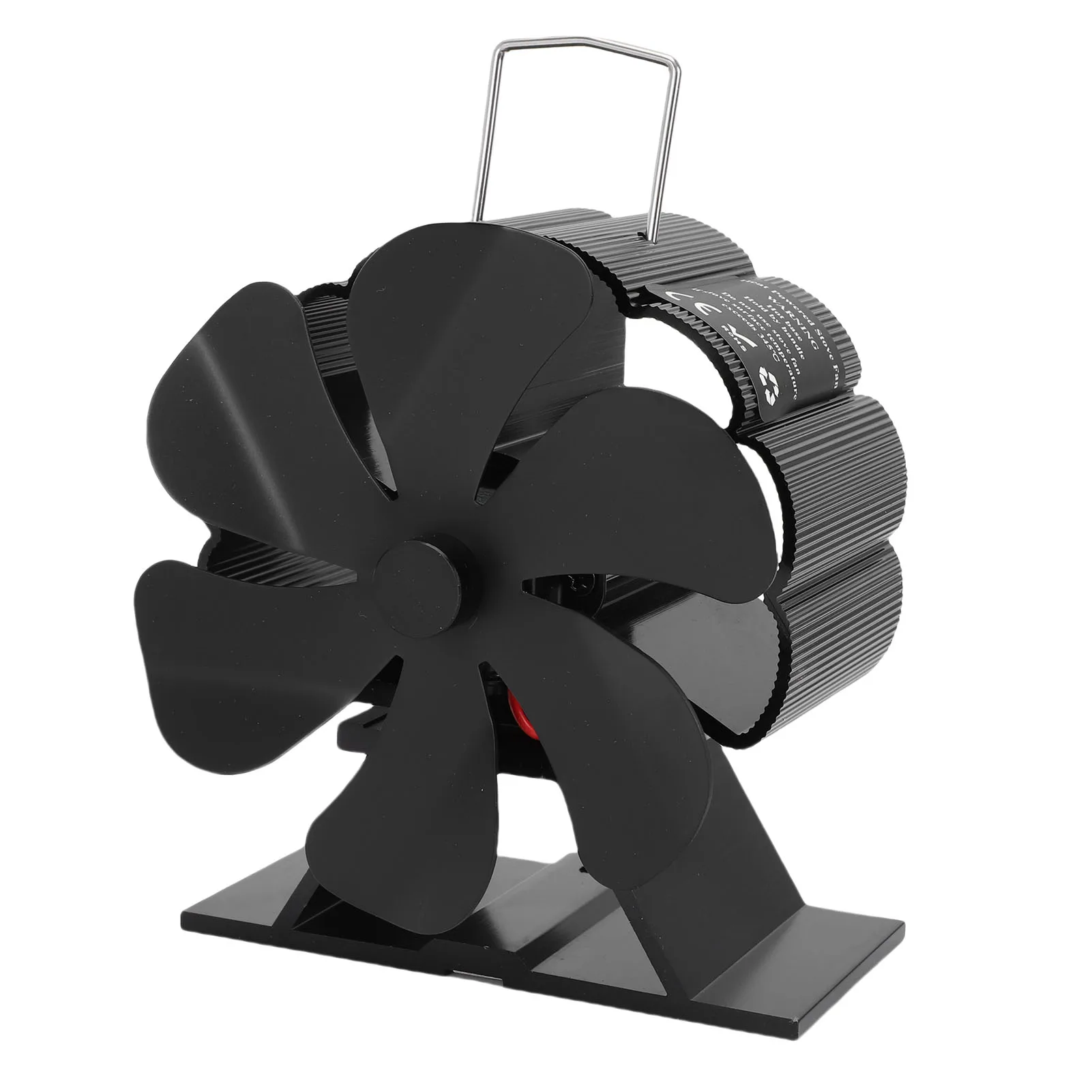 

Вентилятор дровяной печи Портативный тепловой вентилятор из алюминиевого сплава с защитой от перегрева для камина на газовой плиты на гранулах