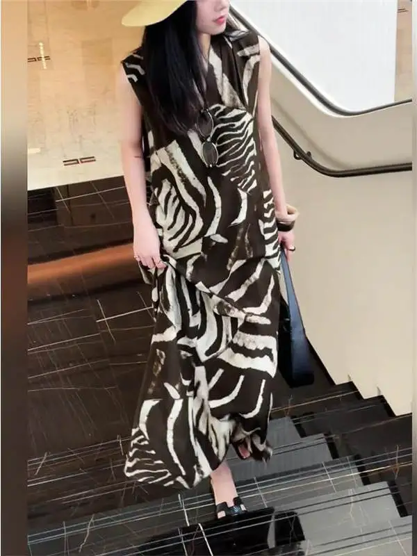 الكورية Sle الأزهار طباعة ماكسي الدكتور المرأة ربيع جديد التخسيس تنورة طويلة غير رسمية V-Ne Svel ألف خط الدكتور